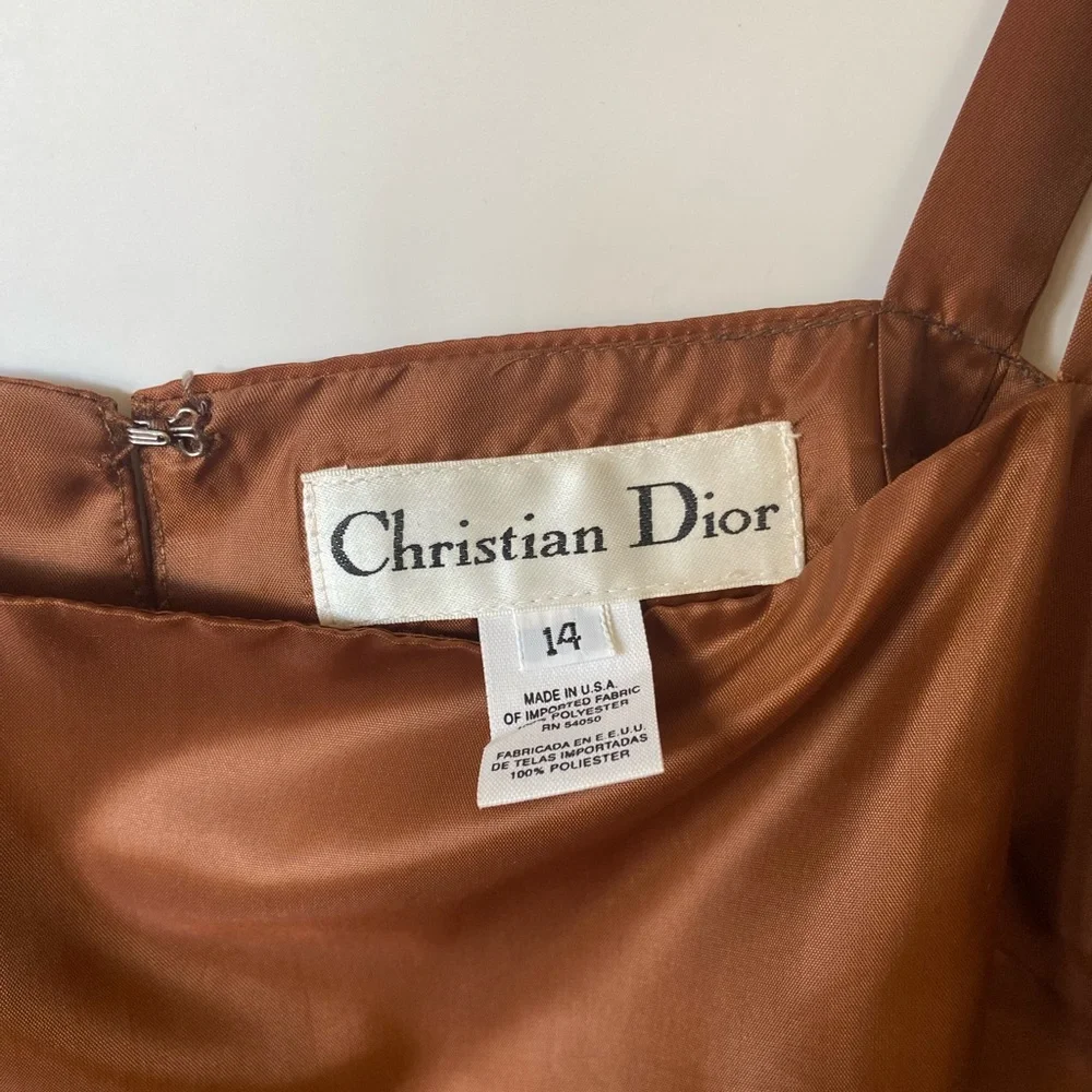 Vintage 1980s Christian Dior 3pc brown mohair suit